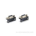 Conector PCB doblado hembra D-SUB 9P